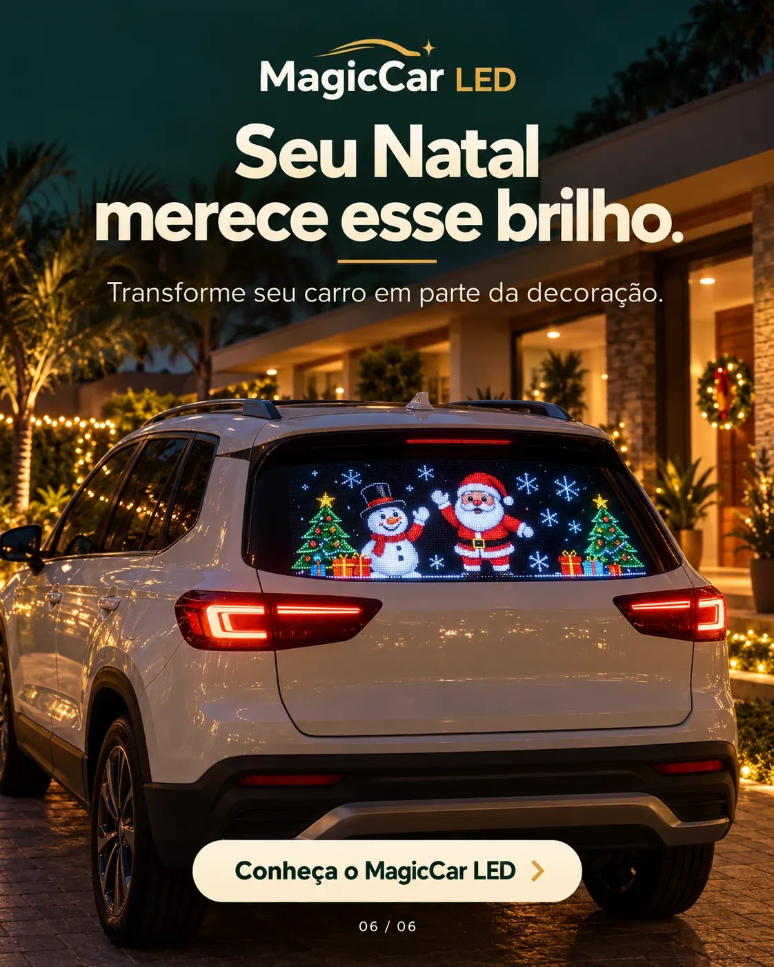 MagicCar LED – Transforme Seu Carro em um Espetáculo de Natal!