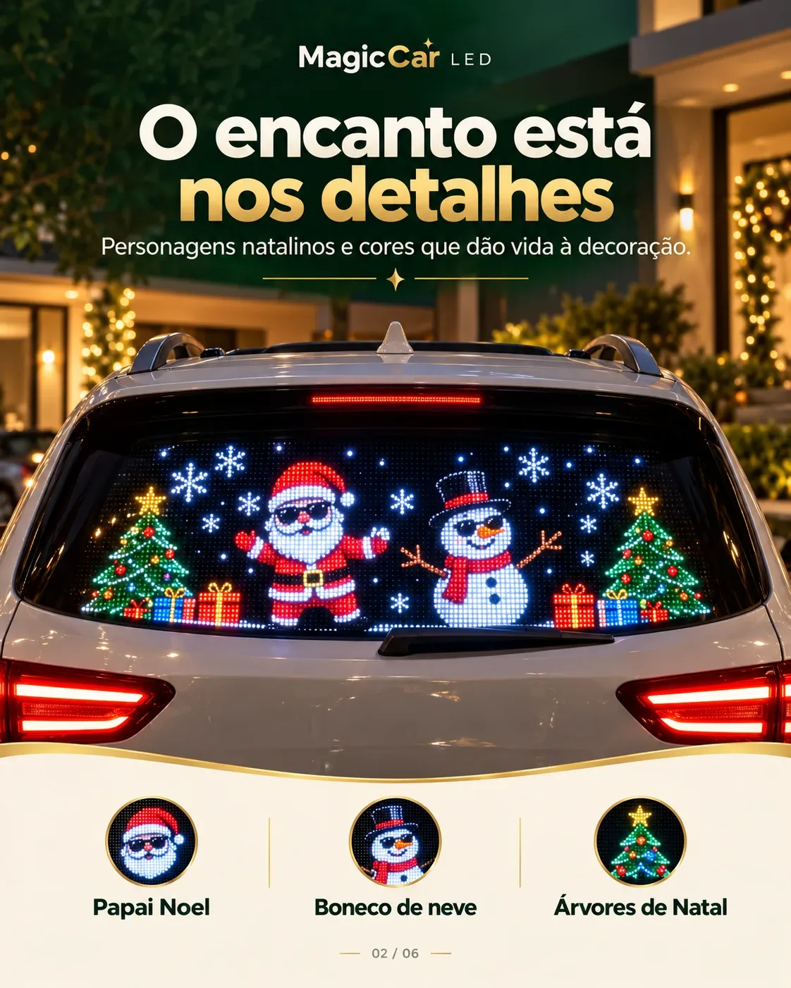 MagicCar LED – Transforme Seu Carro em um Espetáculo de Natal!