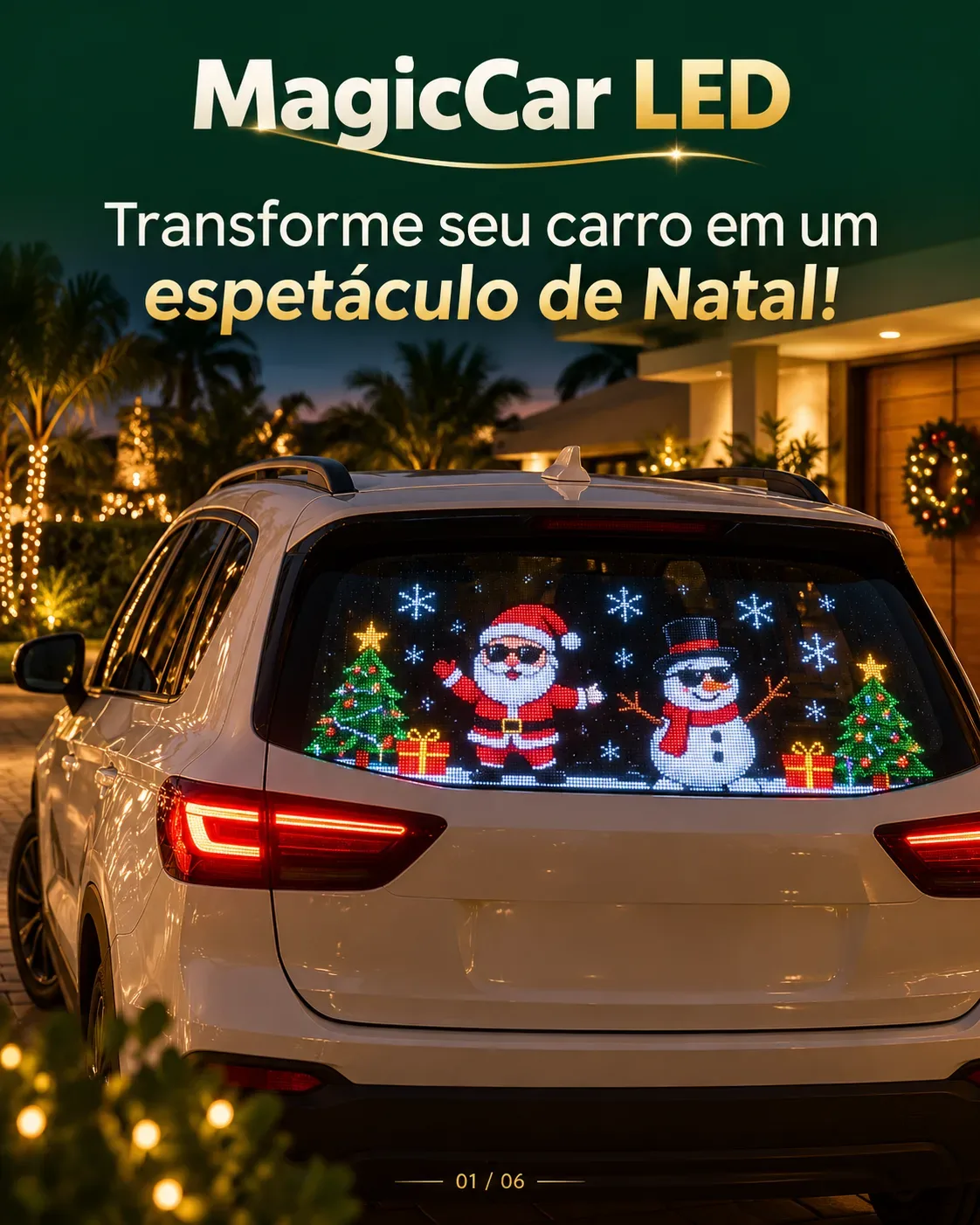 MagicCar LED – Transforme Seu Carro em um Espetáculo de Natal!
